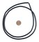 The Bead Chest Old Black Phono Record Vintage Vinyl Beads 4mm Ghana African Heishi 27-30 Inch Strand Handmade